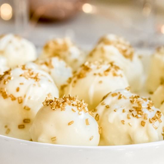 White Chocolate Champagne Truffles