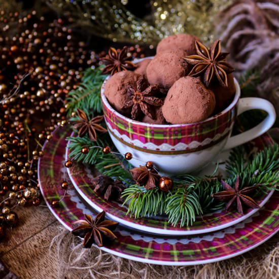 Gingerbread Chocolate Truffles