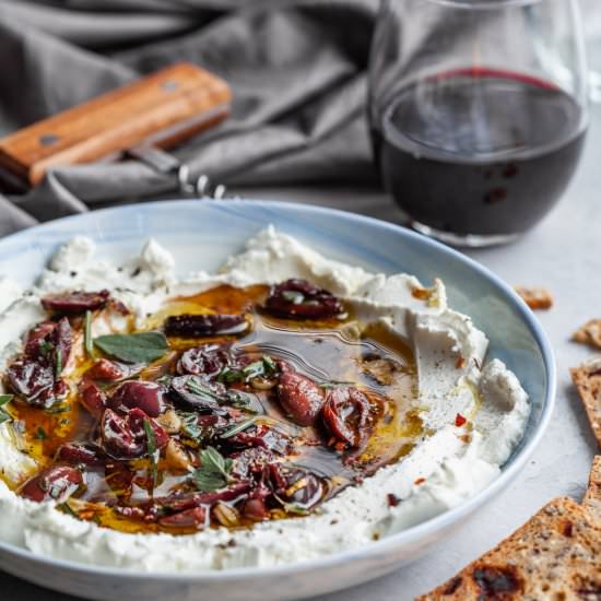 Marinated Goat Cheese Spread