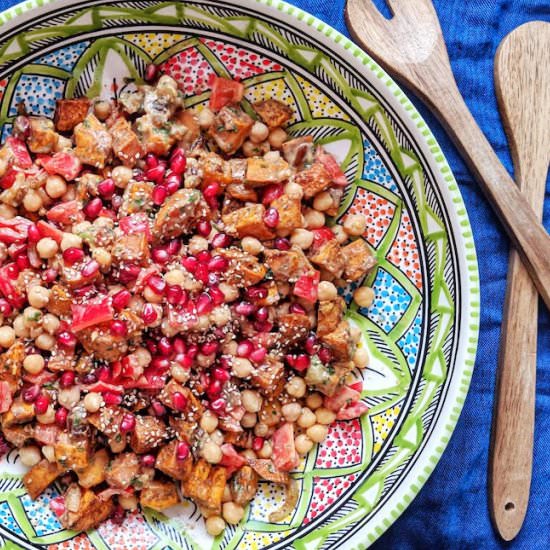 Sweet Potato Chickpea Salad