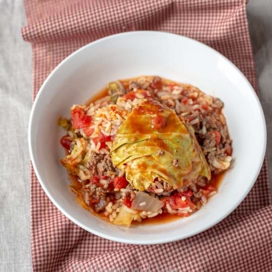 Stuffed Cabbage Roll Casserole