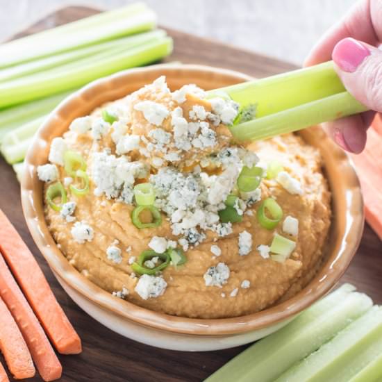 Buffalo Blue Cheese Hummus