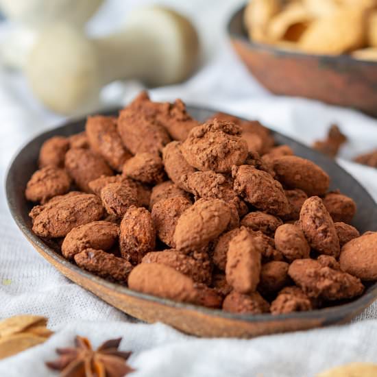 spiced cocoa roasted almonds