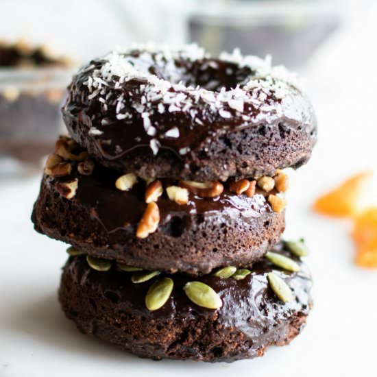 Double Chocolate Vegan Donuts