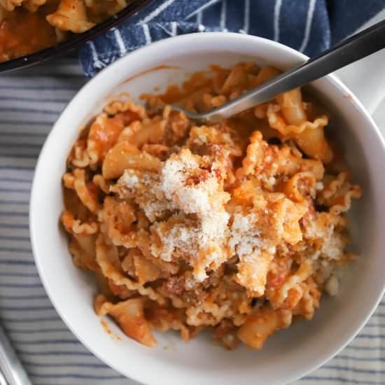 Spicy Sausage Vodka Sauce