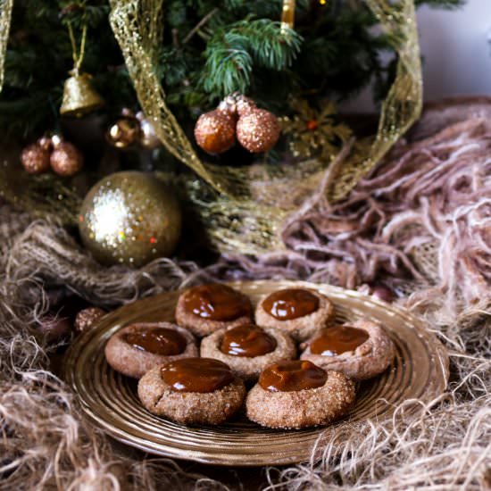Dulce De Leche Thumbprint Cookies