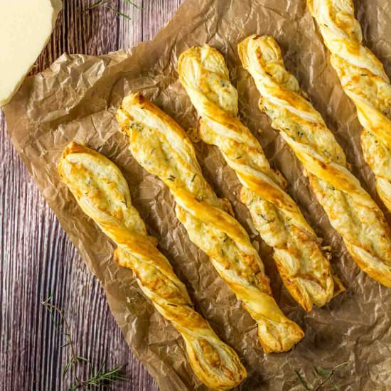 Cheese Straws with Rosemary