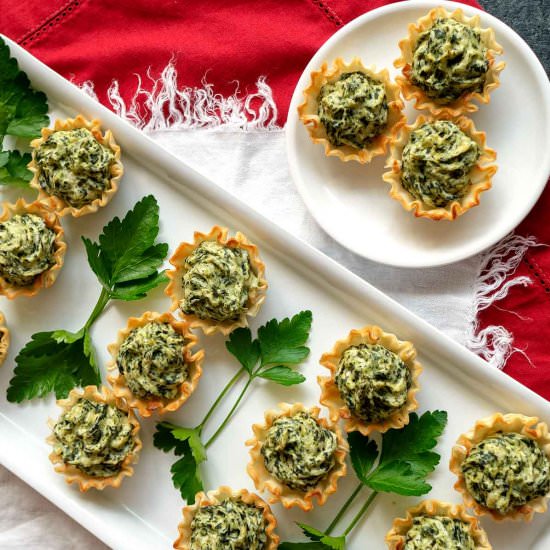 Spinach Artichoke Tartlets