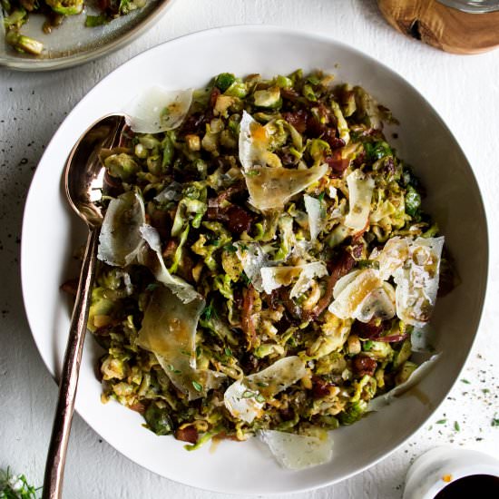 Warm Brussels Sprouts Salad