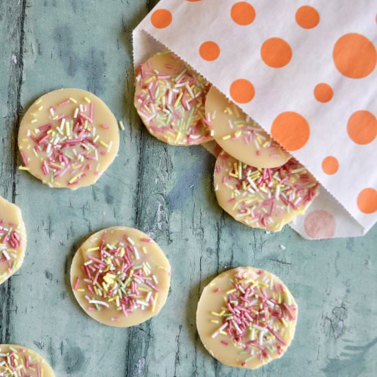 Vegan White Chocolate Discs