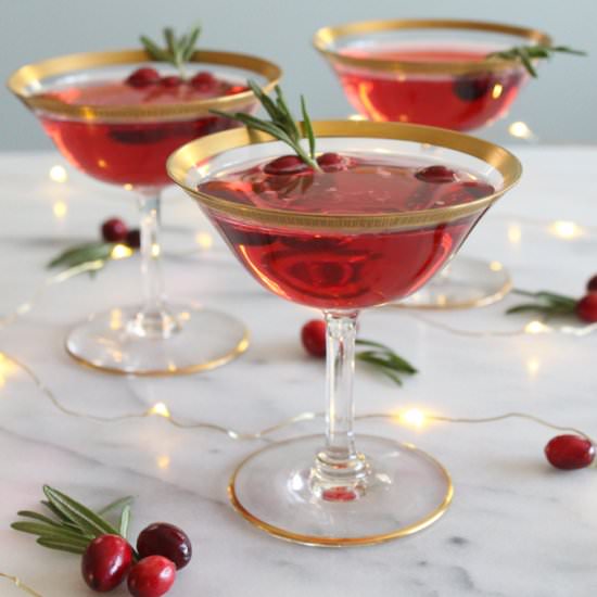 Cranberry Champagne Cocktail