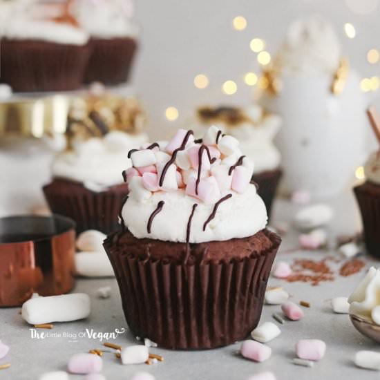 Hot chocolate cupcakes