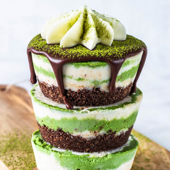 Vegan Matcha Cheesecake