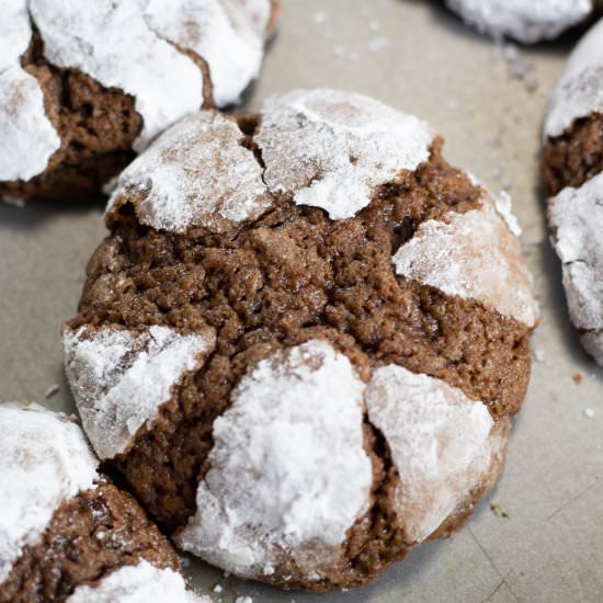 chocolate crinkle cookies