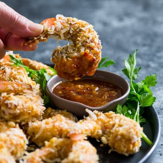 Coconut Shrimp with Orange Soy
