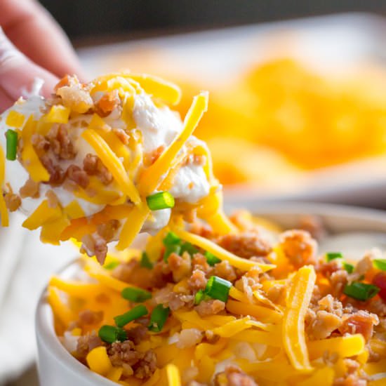 Loaded Keto Potato Dip