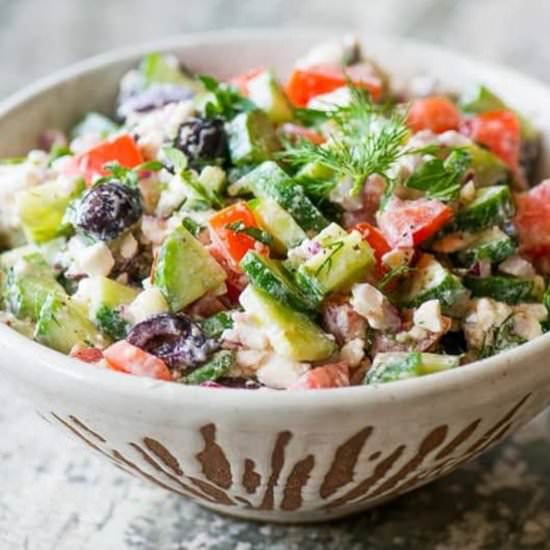 20 minute greek salad
