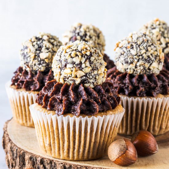 Hazelnut Vegan Cupcakes