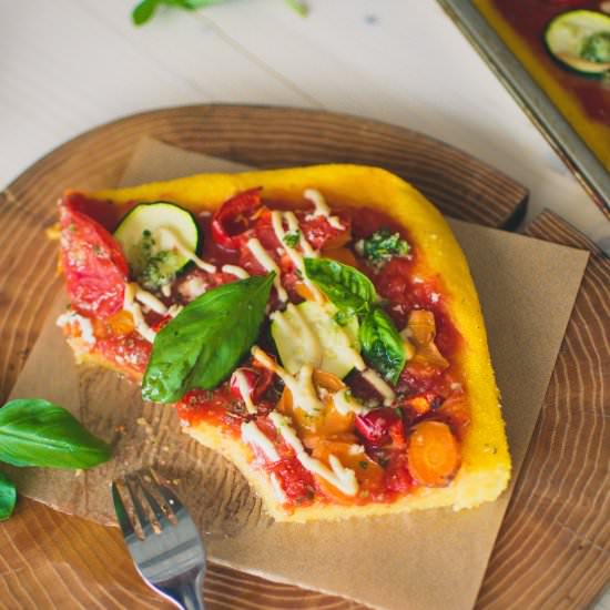 Polenta pizza