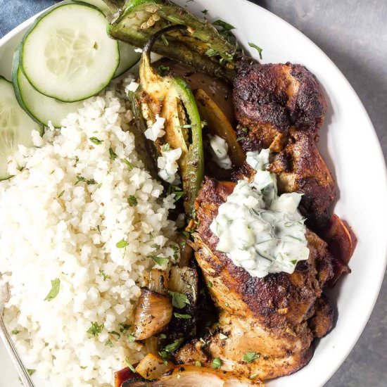 Keto Tandoori Chicken Bowls