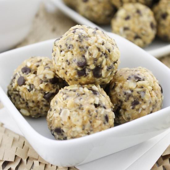 No Bake Peanut Butter Energy Bites