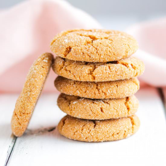 HEALTHIER GINGER MOLASSES COOKIES