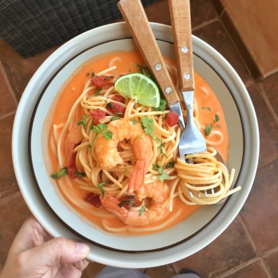 Prawn Spaghetti