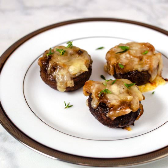 French Onion Stuffed Mushrooms