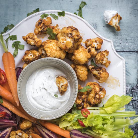 Air Fryer Buffalo Cauli-Bites
