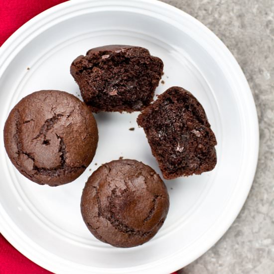 Vegan Double Chocolate Muffins