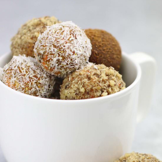 No-Bake Vegan Carrot Cake Bytes