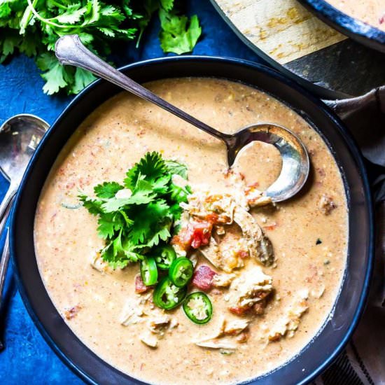 Keto Queso Chicken Soup