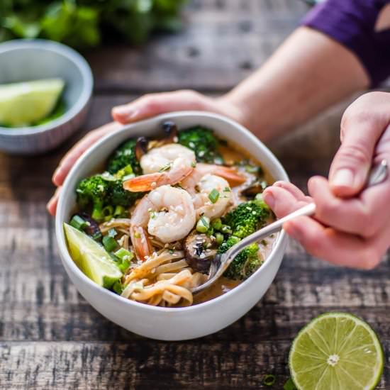 Thai Coconut Curry Noodle Bowl