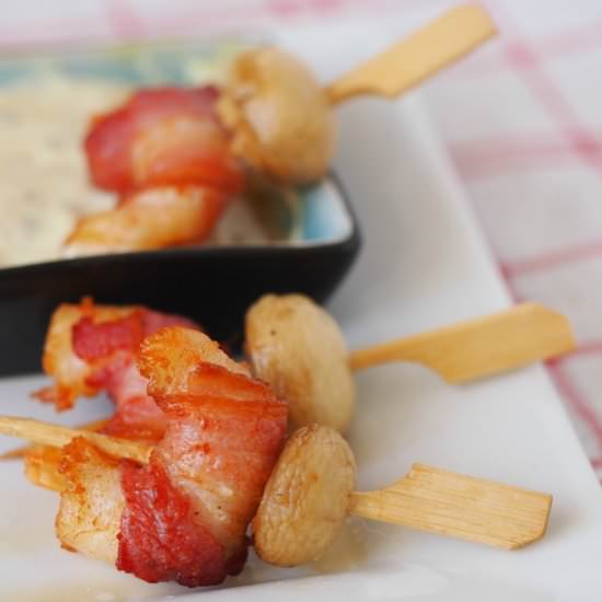 Prawn and Bacon Skewers