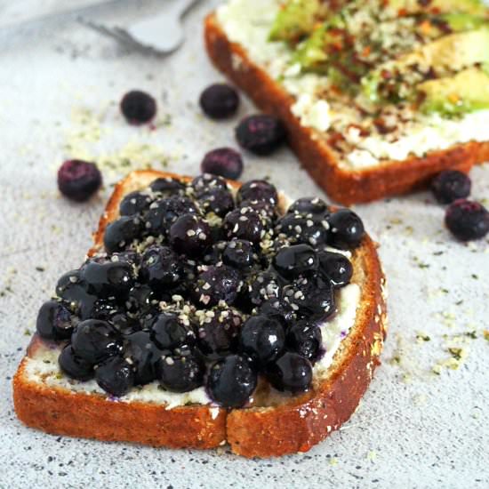 Avocado Toast and Blueberry Toast