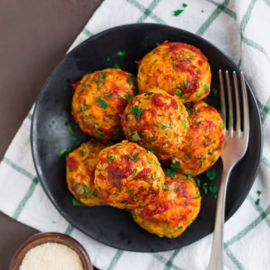 Baked Chicken Meatballs