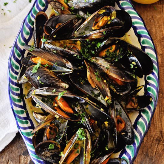 Steamed Mussels