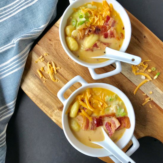 Loaded Potato Gnocchi Soup