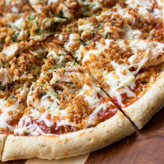 Easy Chicken Parmesan Pizza