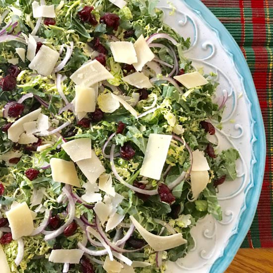 Brussels Sprouts and Kale Salad