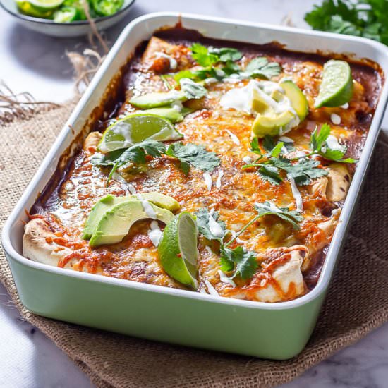 Vegetarian Enchiladas with Quinoa