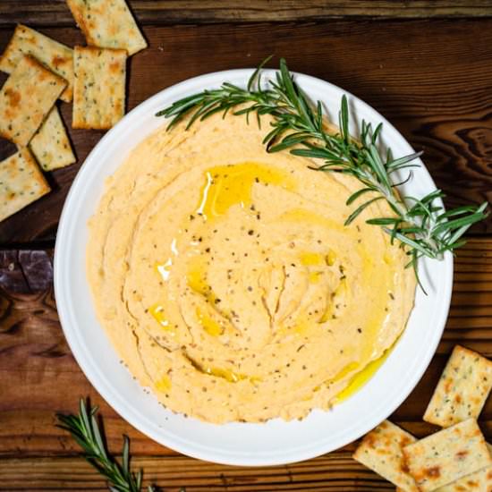 Instant Pot Rosemary Garlic Hummus