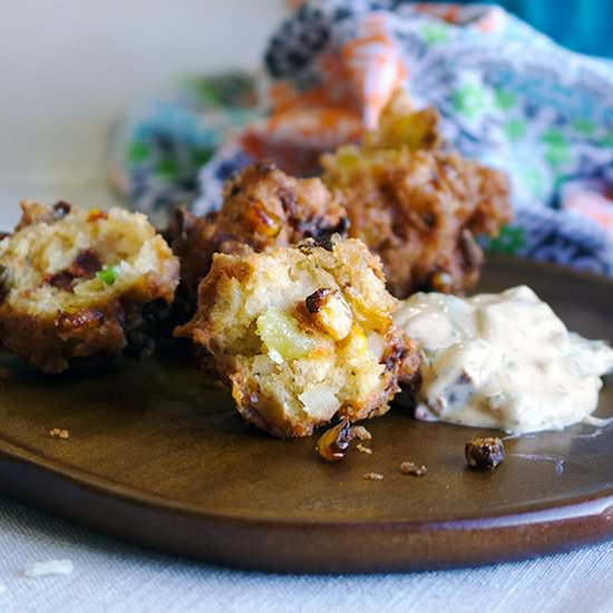 Coconut Corn Fritters