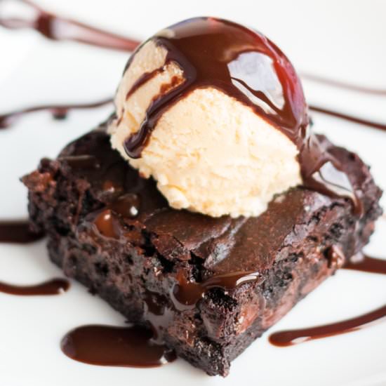 Coconut Oil Dark Chocolate Brownies