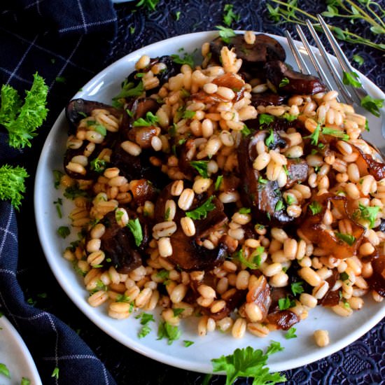 Warm Barley Salad