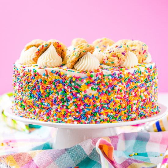 Sugar Cookie Dough Cake