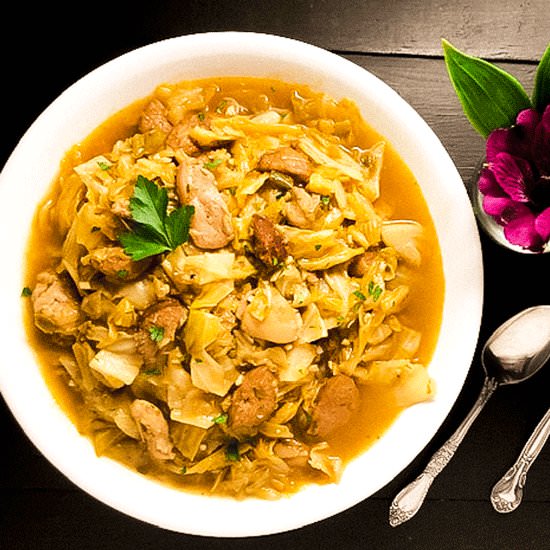 Cajun Smothered Cabbage