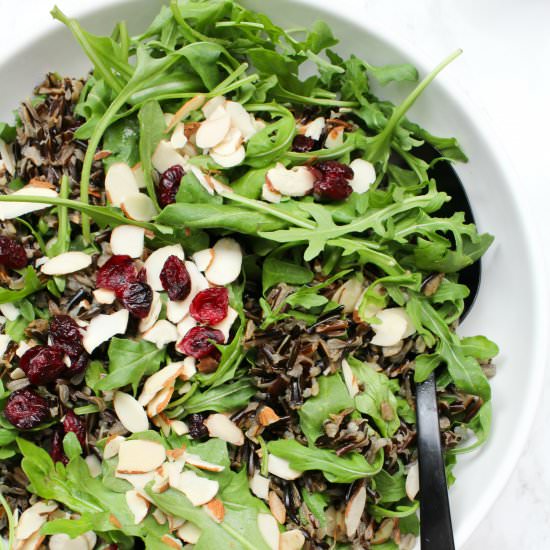 Wild Rice Arugula Salad