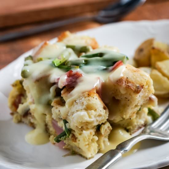 Ham and Asparagus Strata