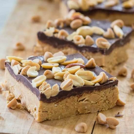 No Bake Peanut Butter Bars